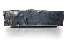 FUCINA "DISTORSIONI STRUCKSIDE" Low Coffee Table Metal Waxed Oxidized Iron