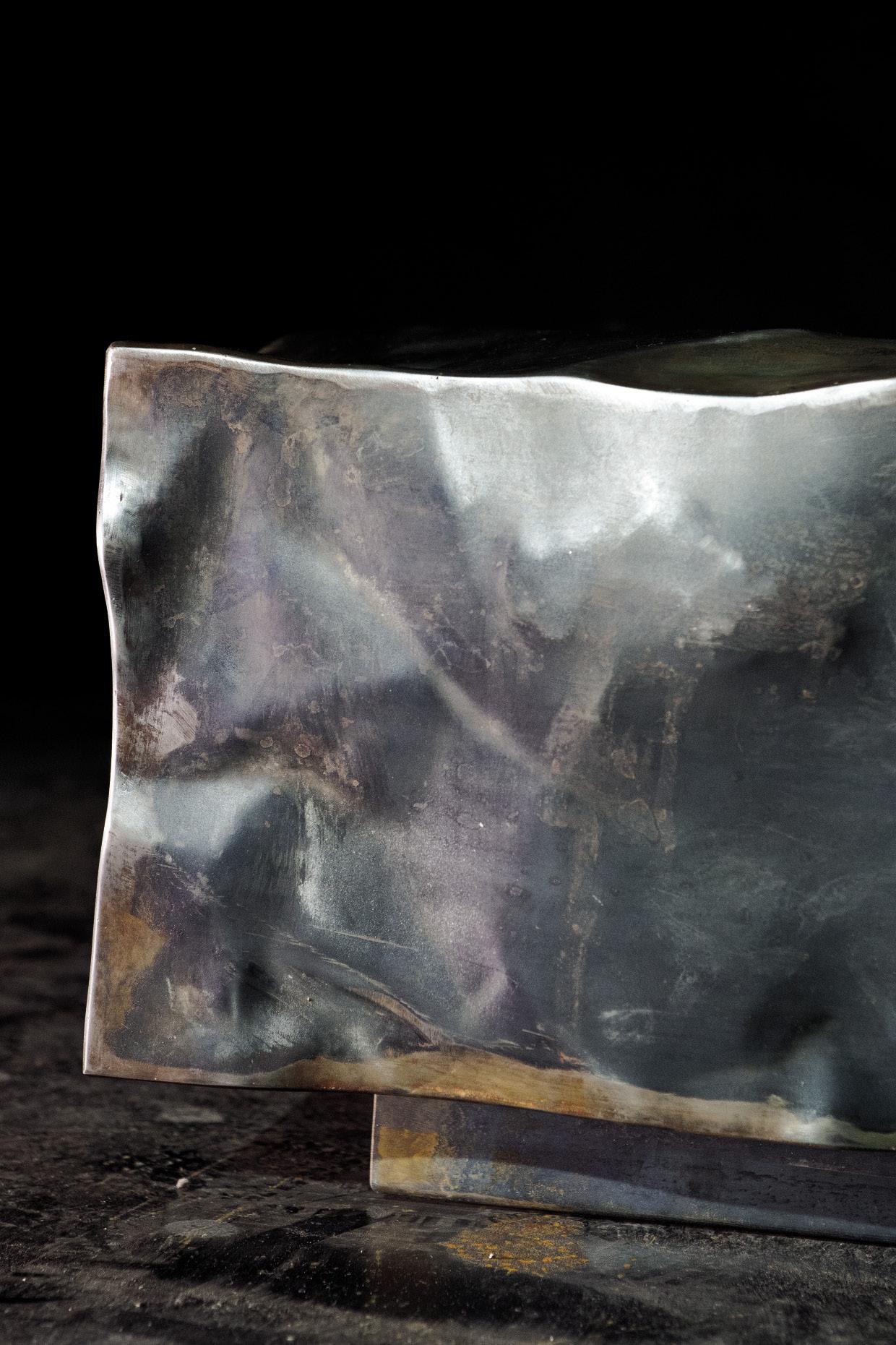 oxidised iron coffee table