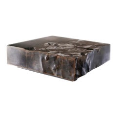 FUCINA "DISTORSIONI STRUCKSIDE" Low Coffee Table Metal Waxed Oxidized Iron