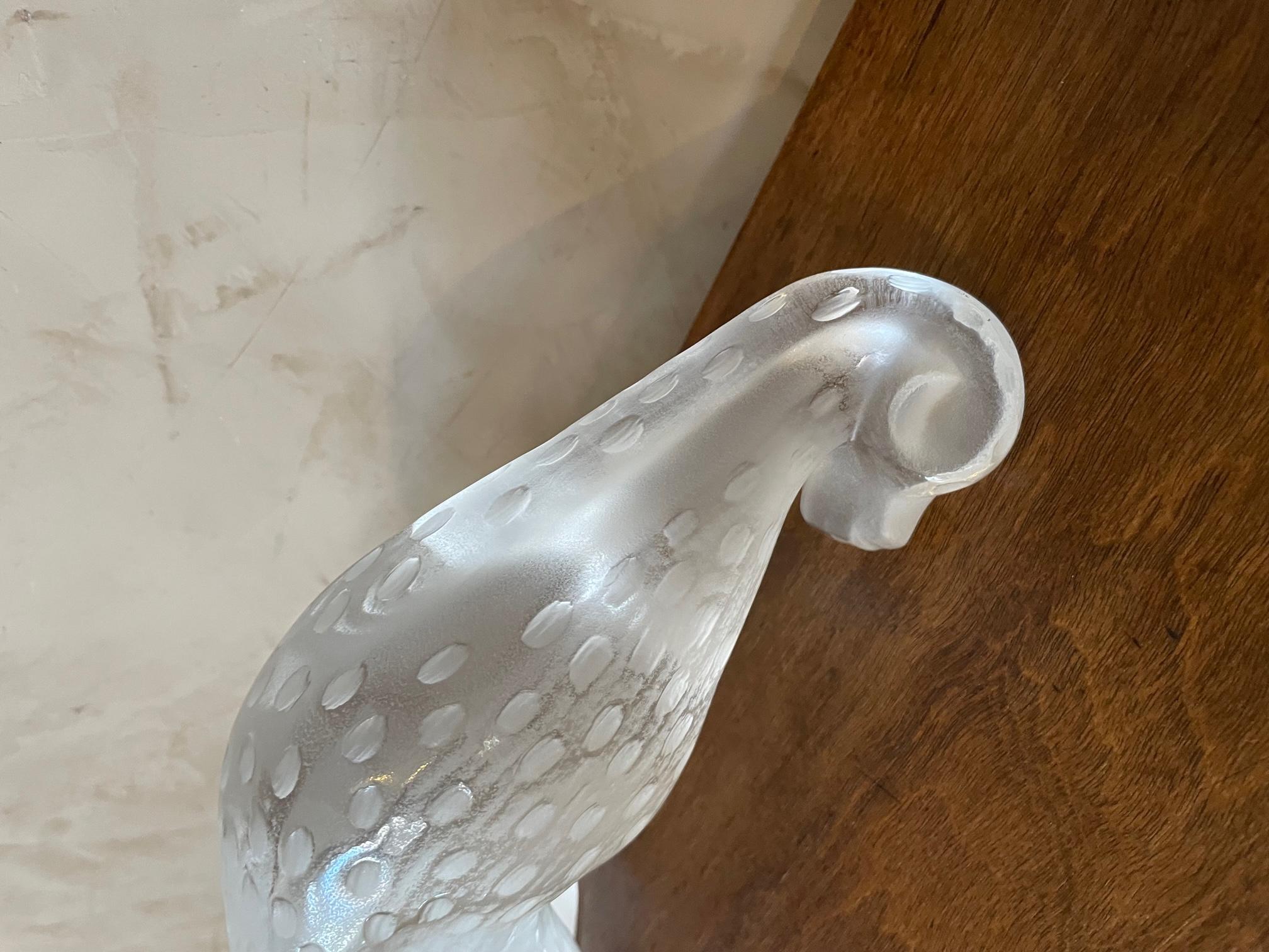 21st Century French Crystal Large Panther by Lalique 11