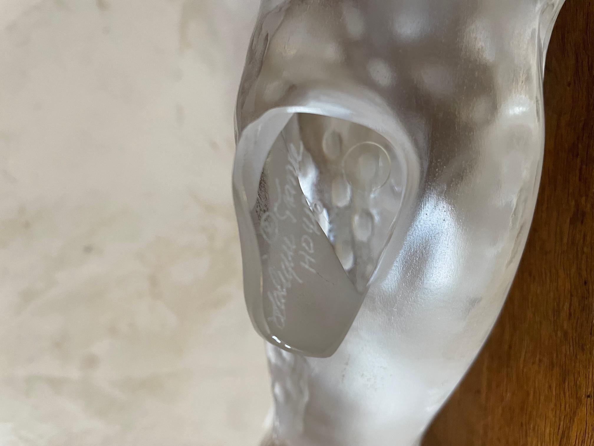 21st Century French Crystal Large Panther by Lalique 13