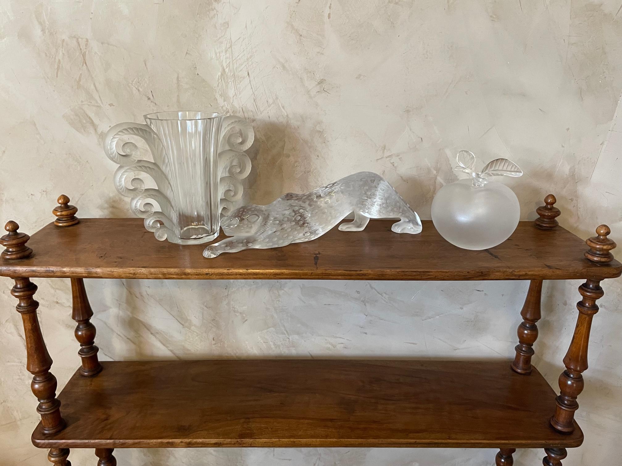 21st Century French Crystal Large Panther by Lalique 16