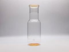 21st Century Glass Bottle Iride, Orange Color, Kanz Architetti