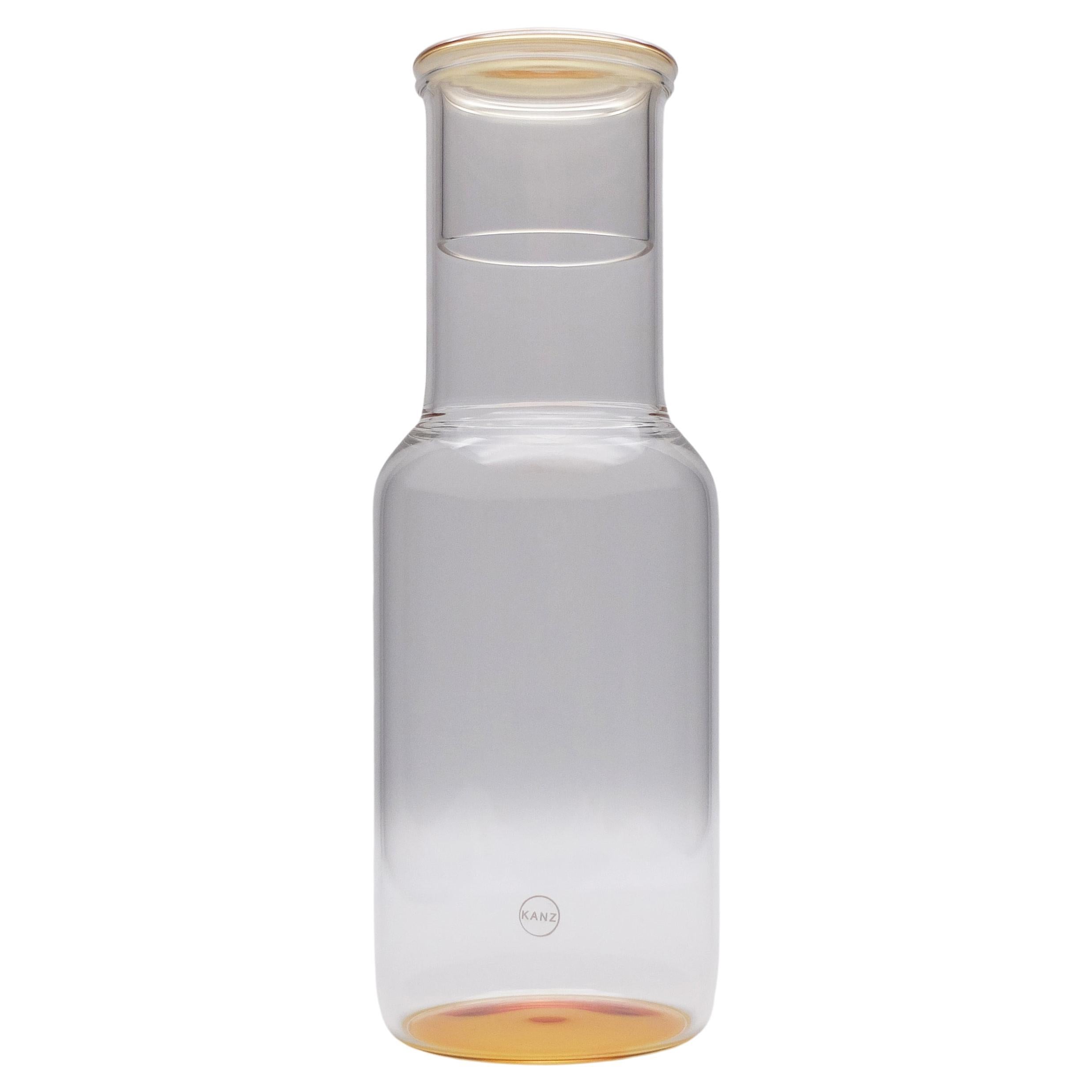 21st Century Glass Bottle Iride, Orange Color, Kanz Architetti For Sale