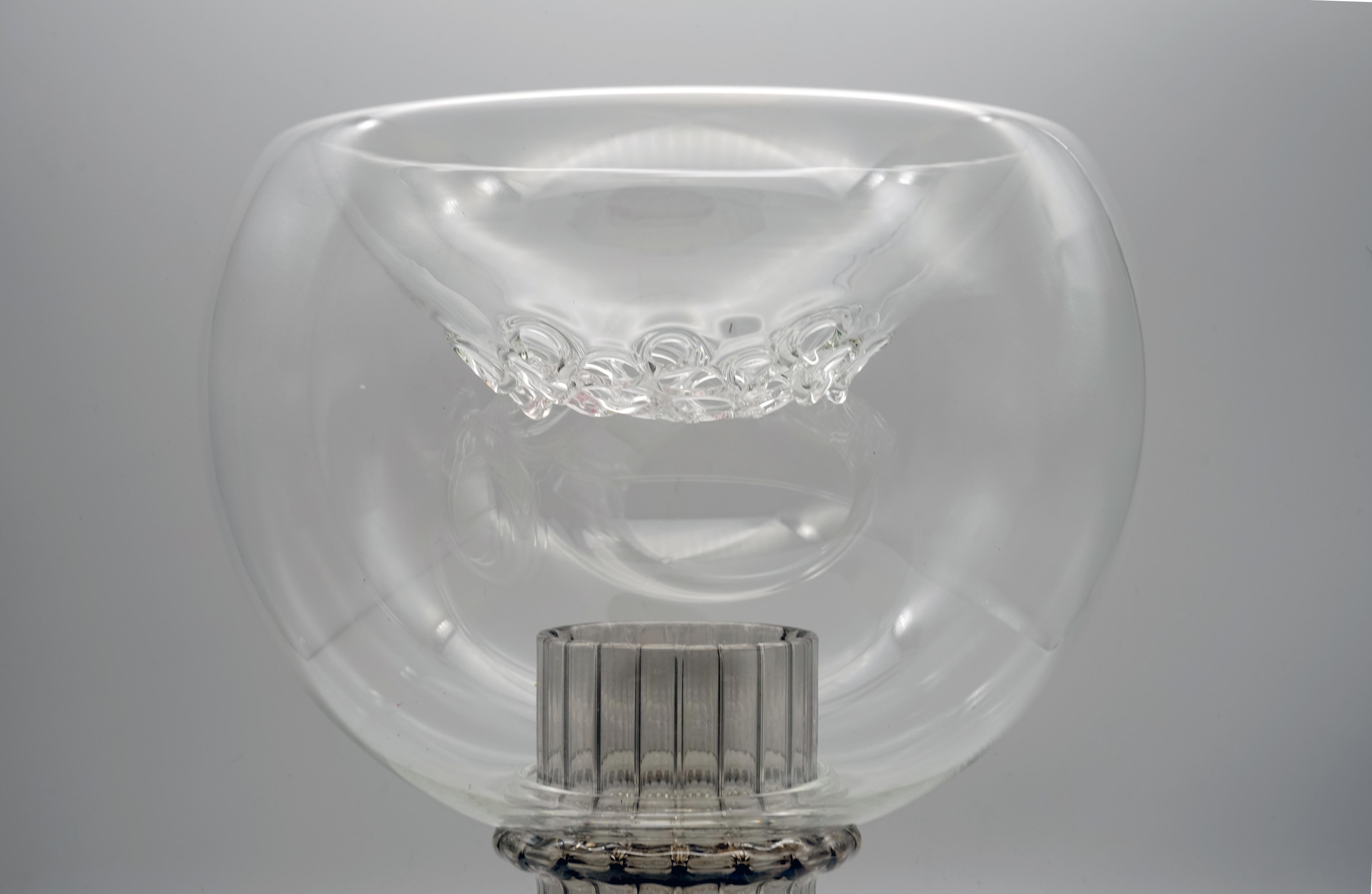 21st Century Glass Vase Soufflè, Handcrafted, Trasparent, Kanz Architetti In New Condition For Sale In Venezia, Veneto