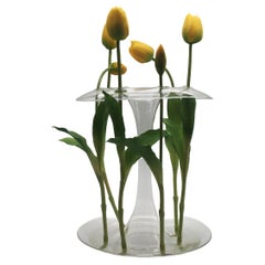 21st Century Glass Vase, Trasparent, Minimal, Kanz Architetti