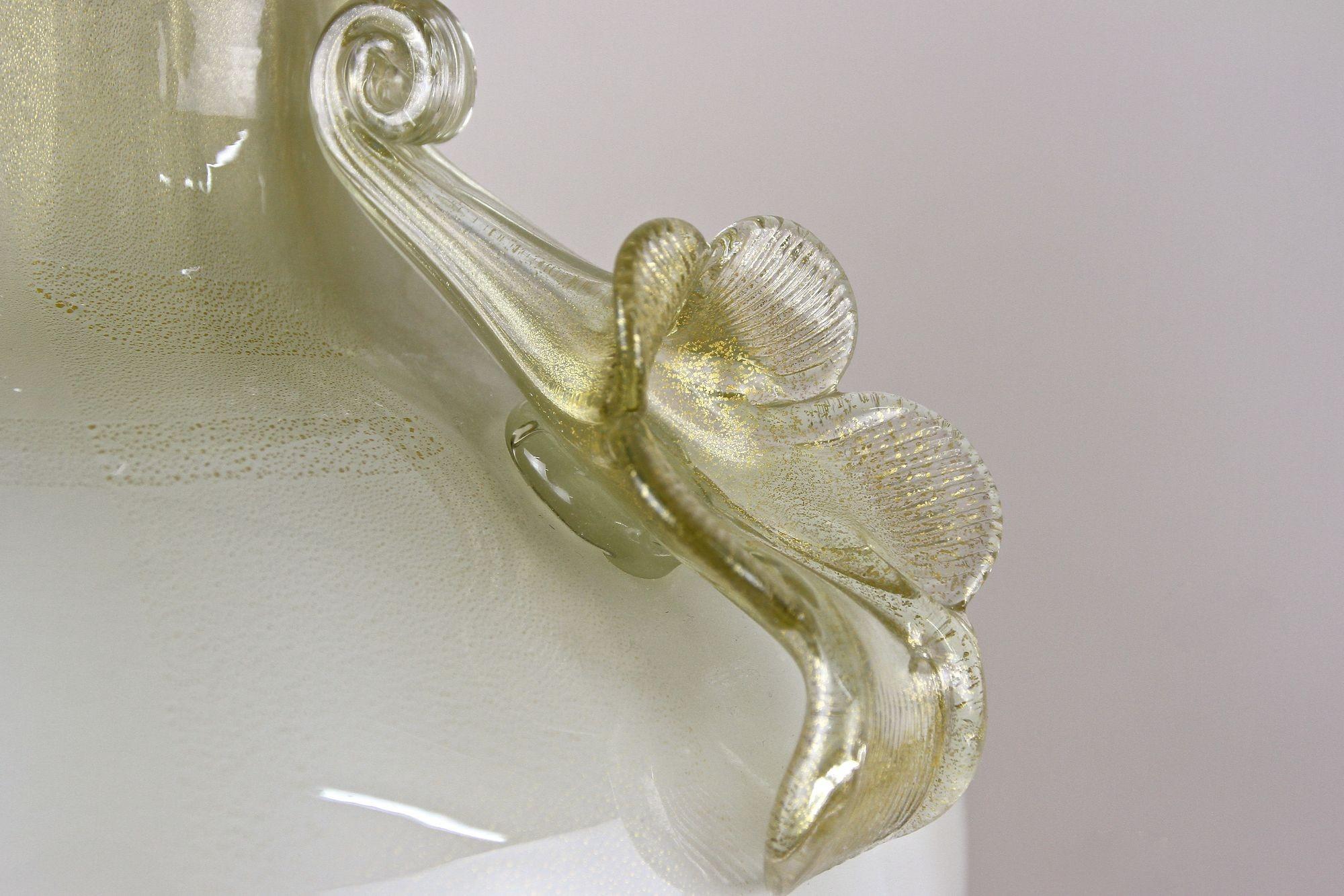 Goldene/beige Murano Amphora-Vase des 21. Jahrhunderts von GABBIANI Venezia, Italien im Angebot 3