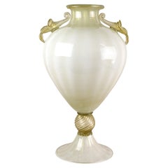 Goldene/beige Murano Amphora-Vase des 21. Jahrhunderts von GABBIANI Venezia, Italien