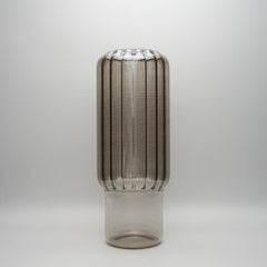 Jarrón de cristal artesanal del siglo XXI BRUMMA, color bronce, grande, Kanz Architetti