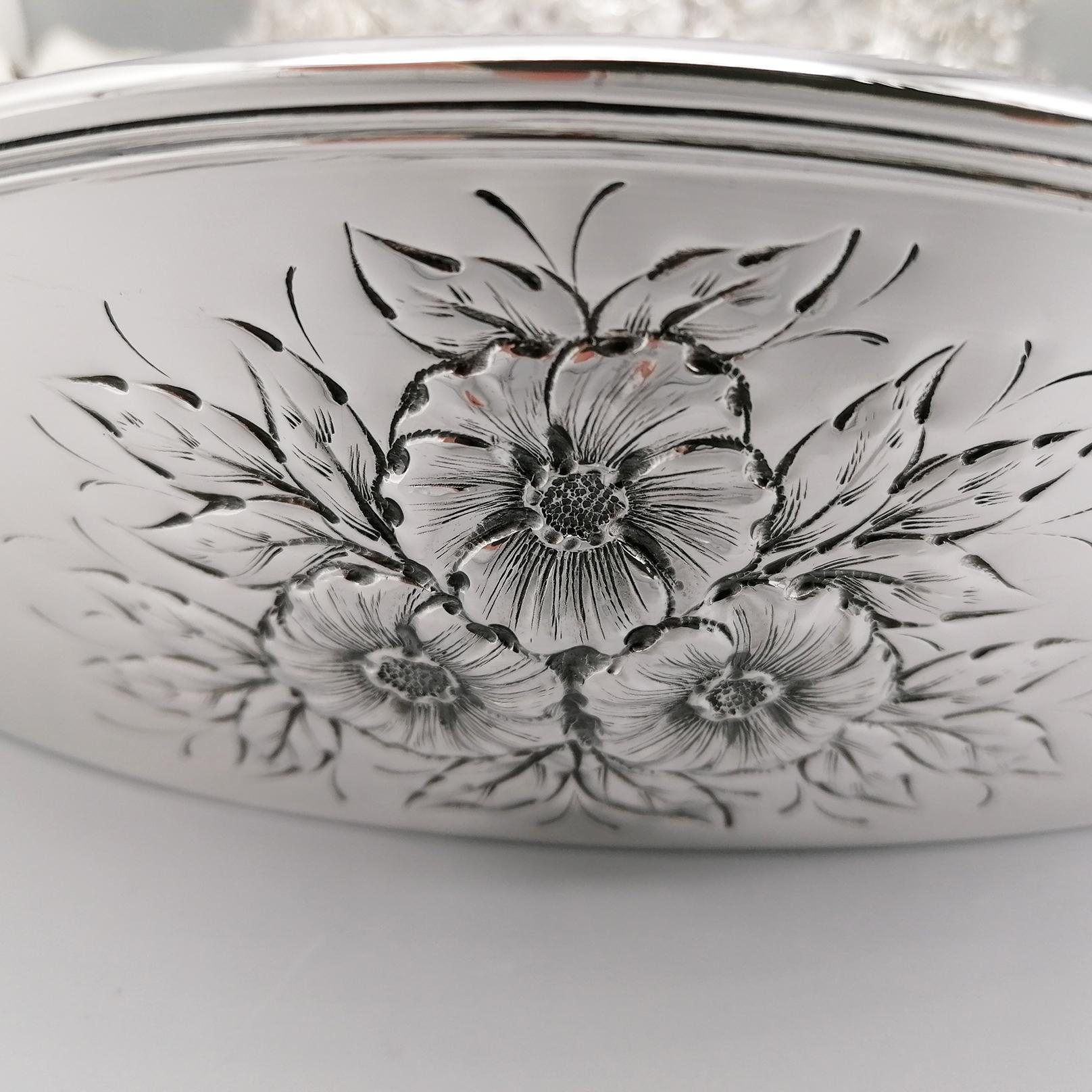 21st Century Italy Sterling Silver Bowl Centrepiece    For Sale 4