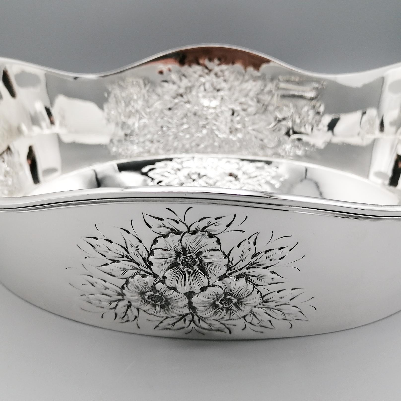 21st Century Italy Sterling Silver Bowl Centrepiece    For Sale 6