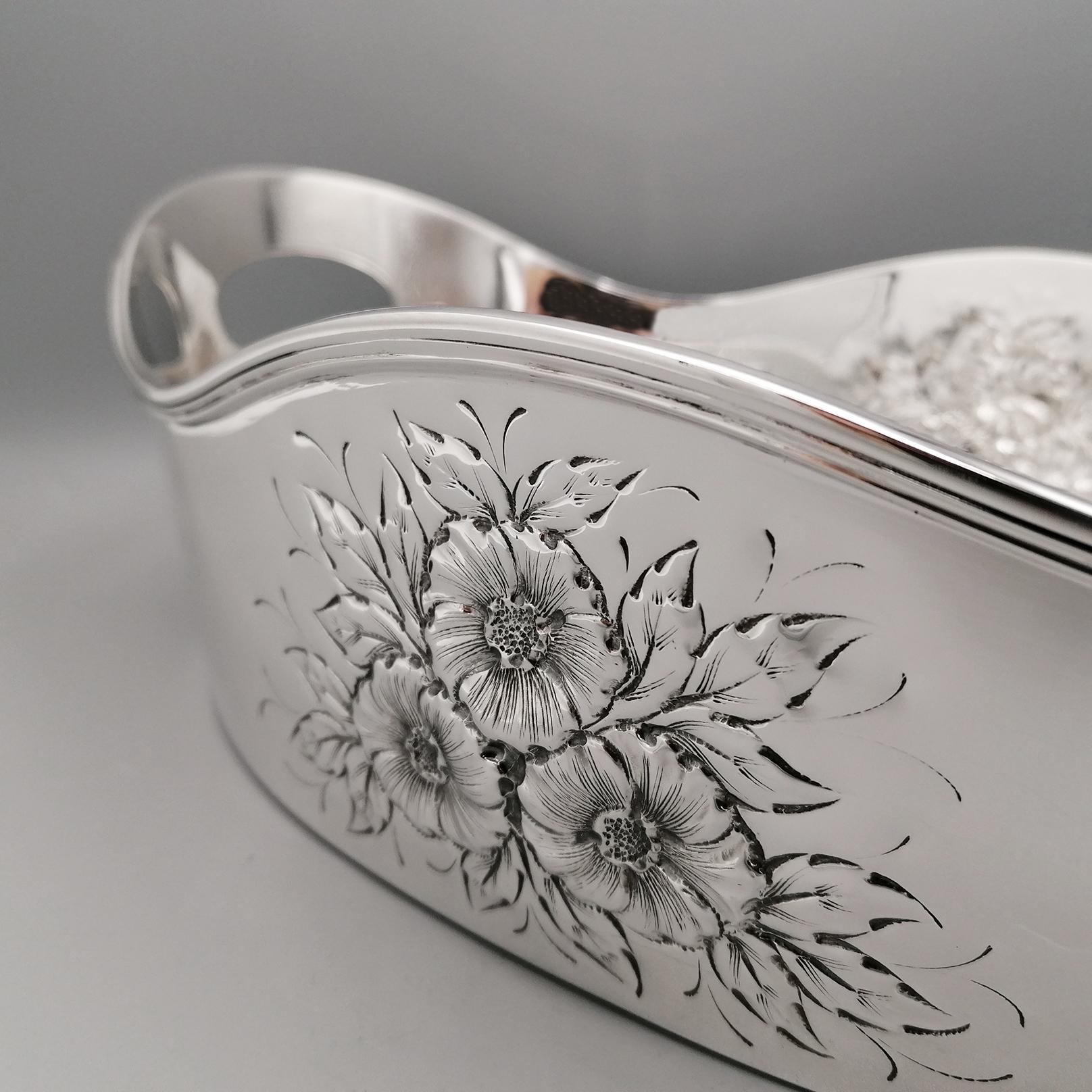 21st Century Italy Sterling Silver Bowl Centrepiece    For Sale 1