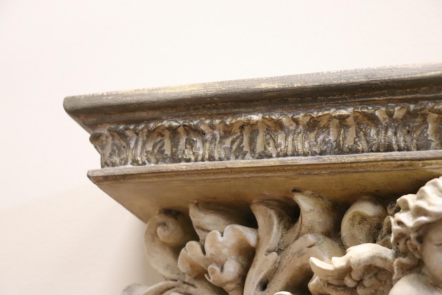 Contemporary 21th Century Italian Baroque Style Particular Wall Shelf For Sale