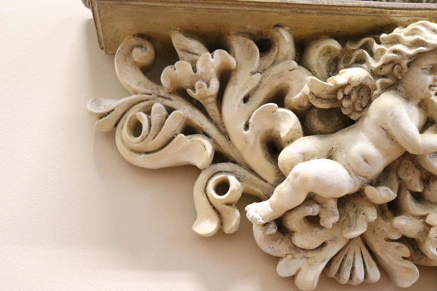 21th Century Italian Baroque Style Particular Wall Shelf For Sale 1
