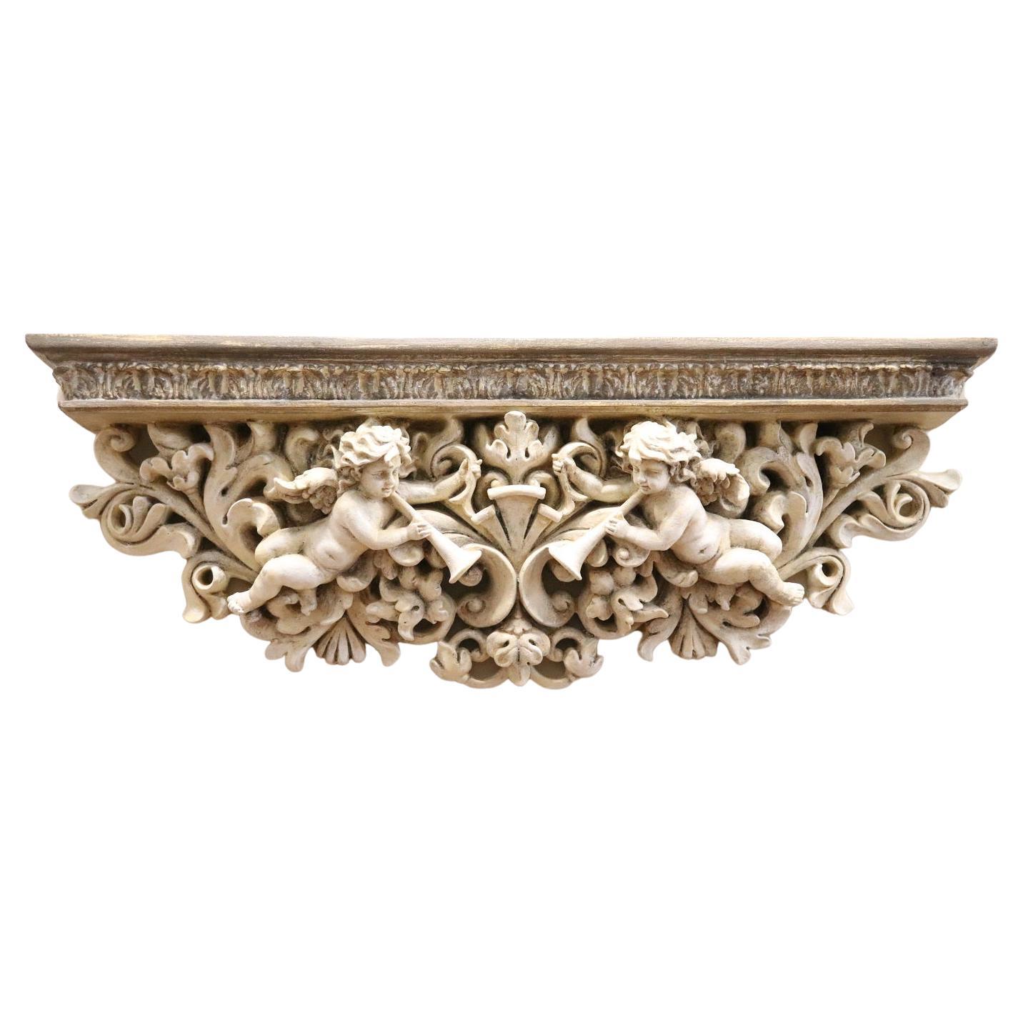 21th Century Italian Baroque Style Particular Wall Shelf For Sale