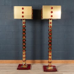 Großes italienisches Stehlampenpaar des 21. Jahrhunderts von Gianluca Fontana, ca. 2015