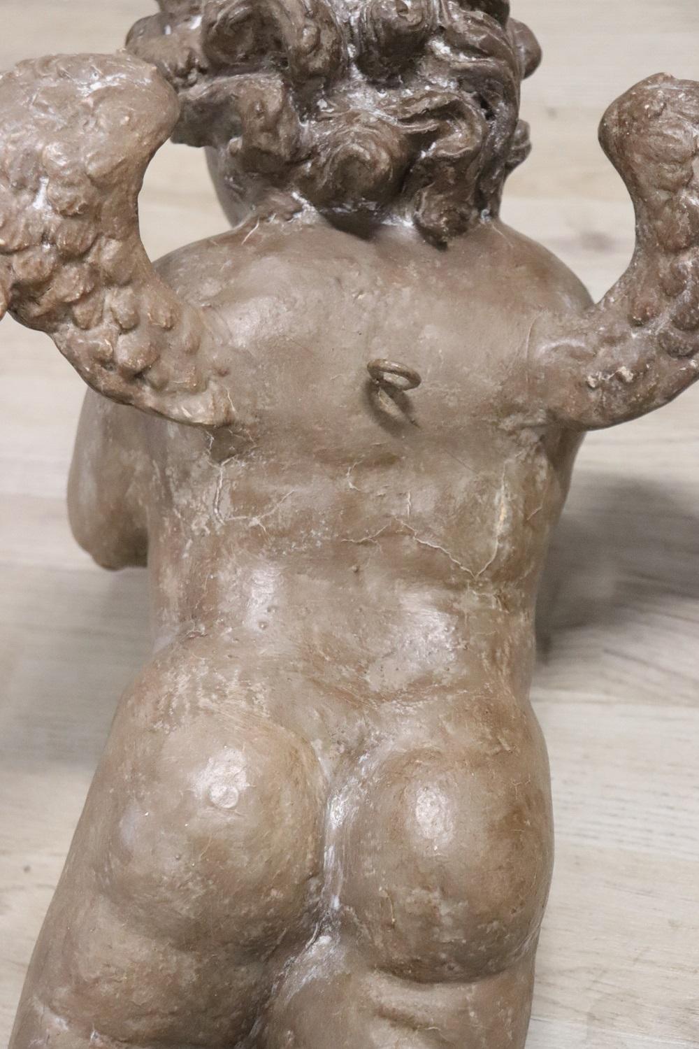 21th Century Italian Pair of Cherubs For Sale 8