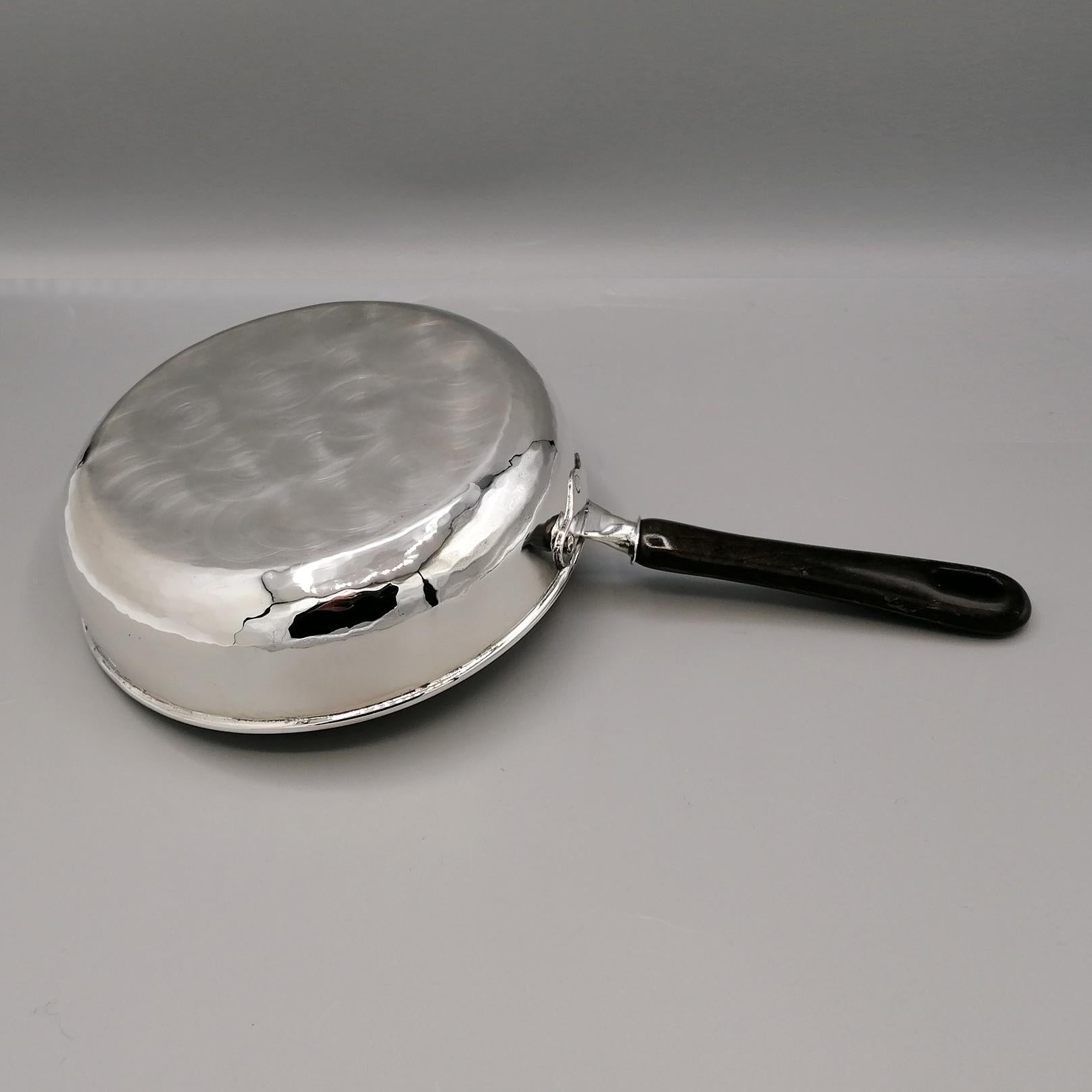 21th Century Italian Solid 800/1000 Silver Bowl  