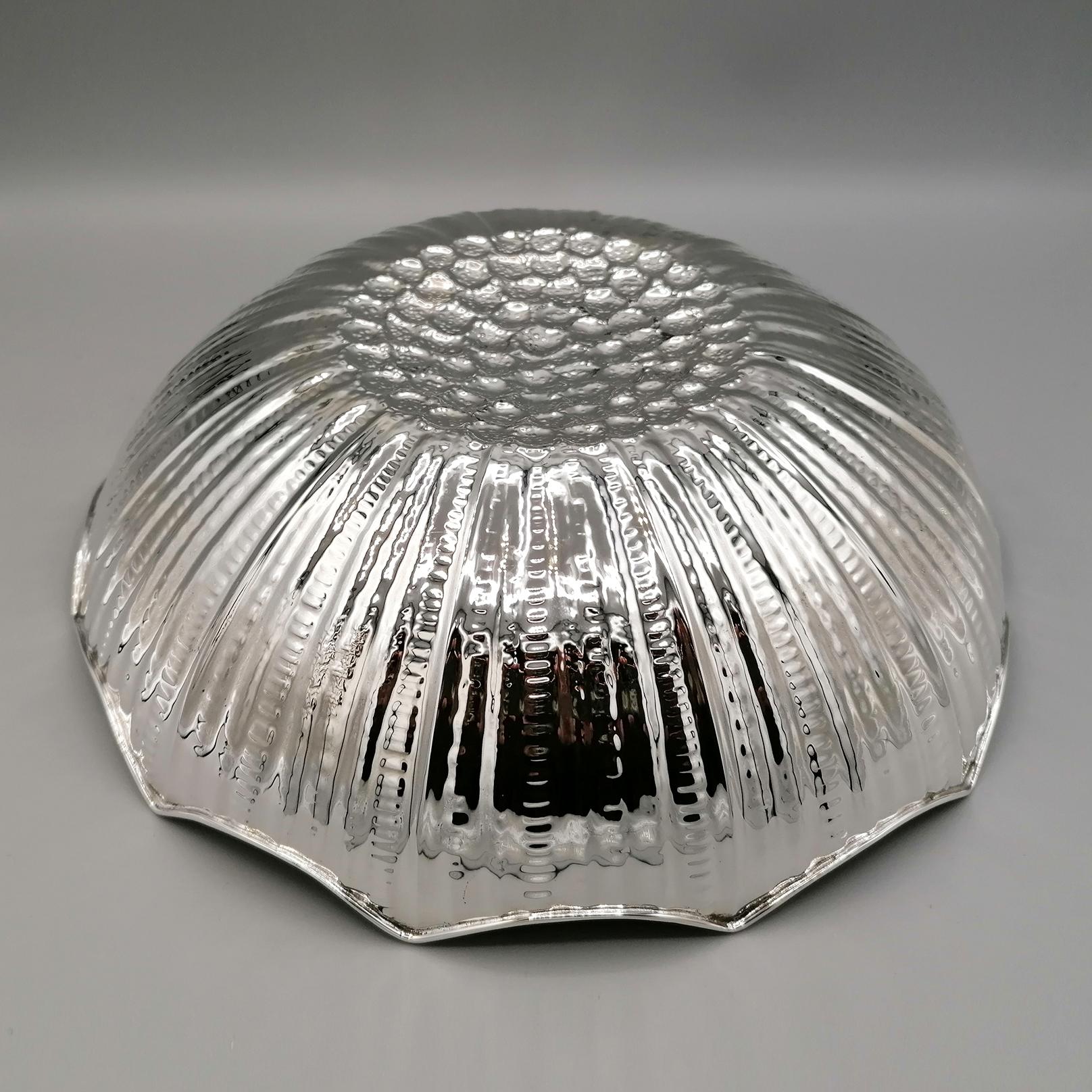 21st Century Italian Solid 800 Silver centerpiece For Sale 5