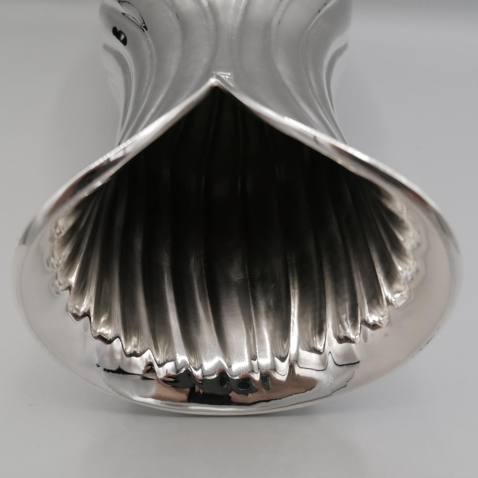 21st Century Italian Solid Silver Vase 7