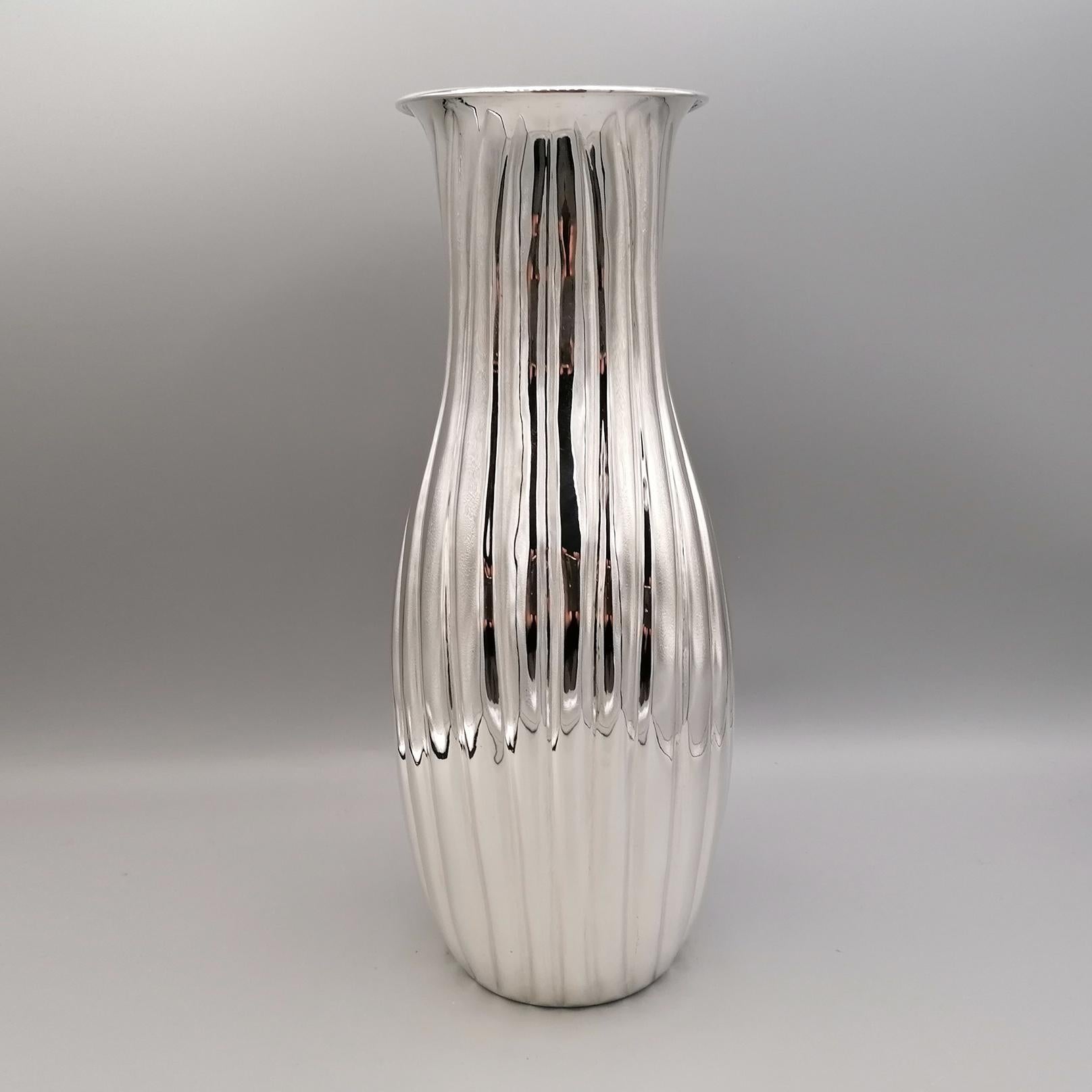 21st Century Italian Solid Silver Vase 1