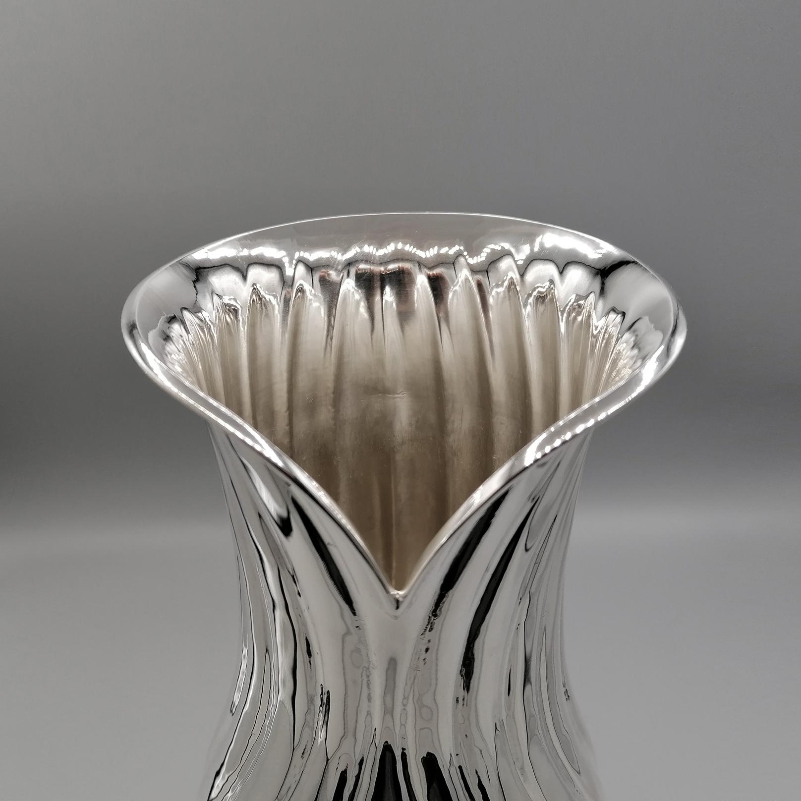 21st Century Italian Solid Silver Vase 2