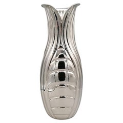 21st Century Italian Solid Silver Vase