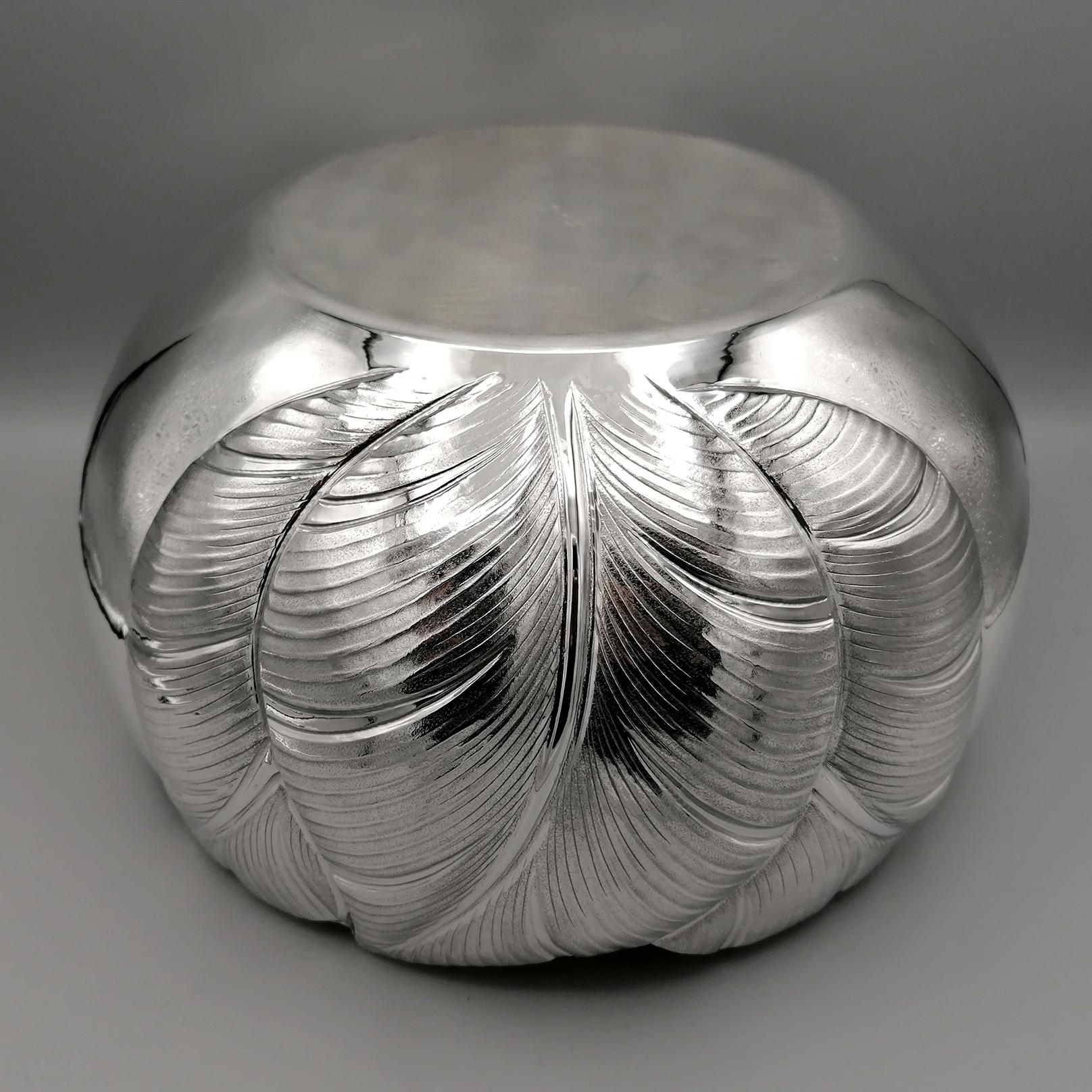 21st Century italian Sterling Silver Centerpiece For Sale 3