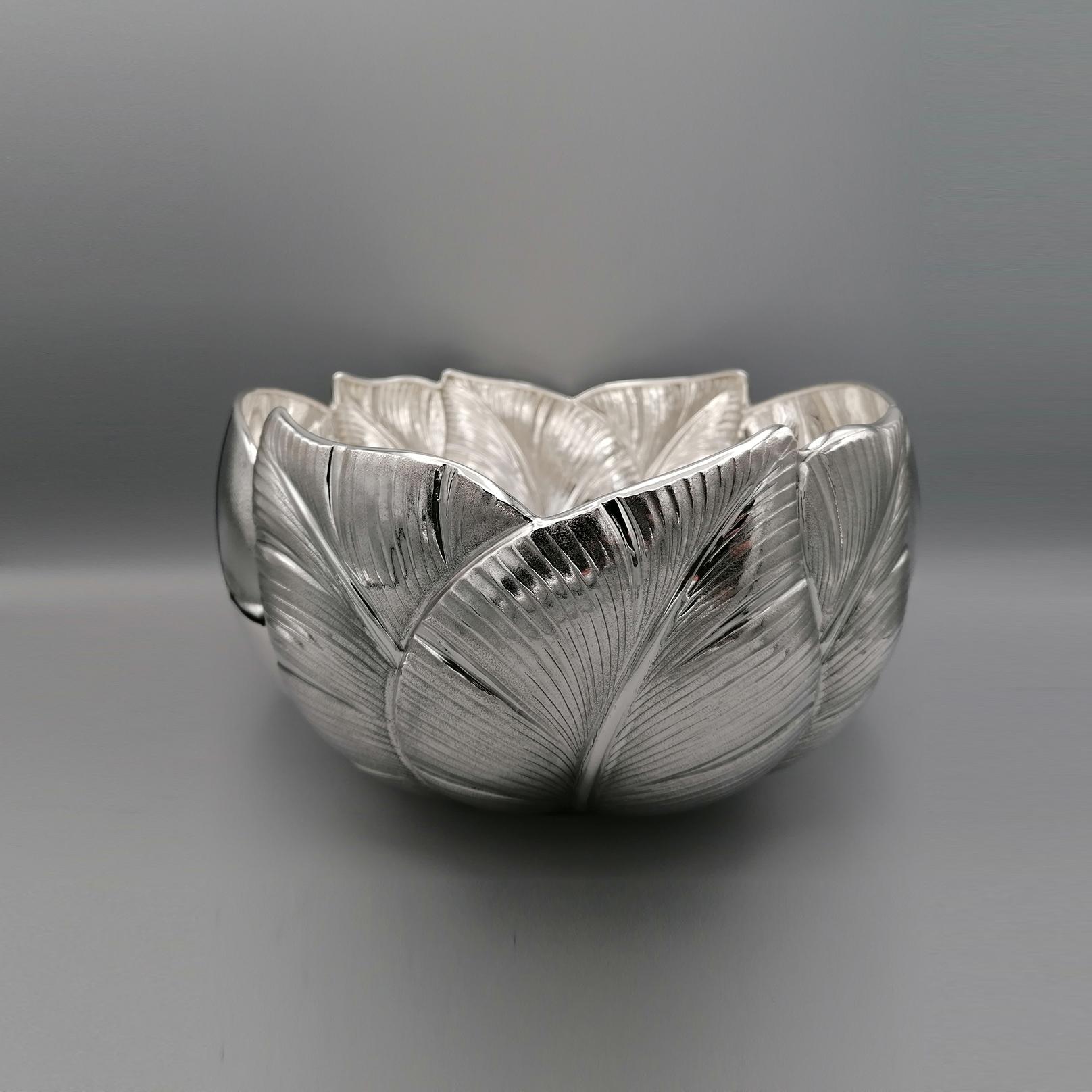 21st Century italian Sterling Silver Centerpiece For Sale 6