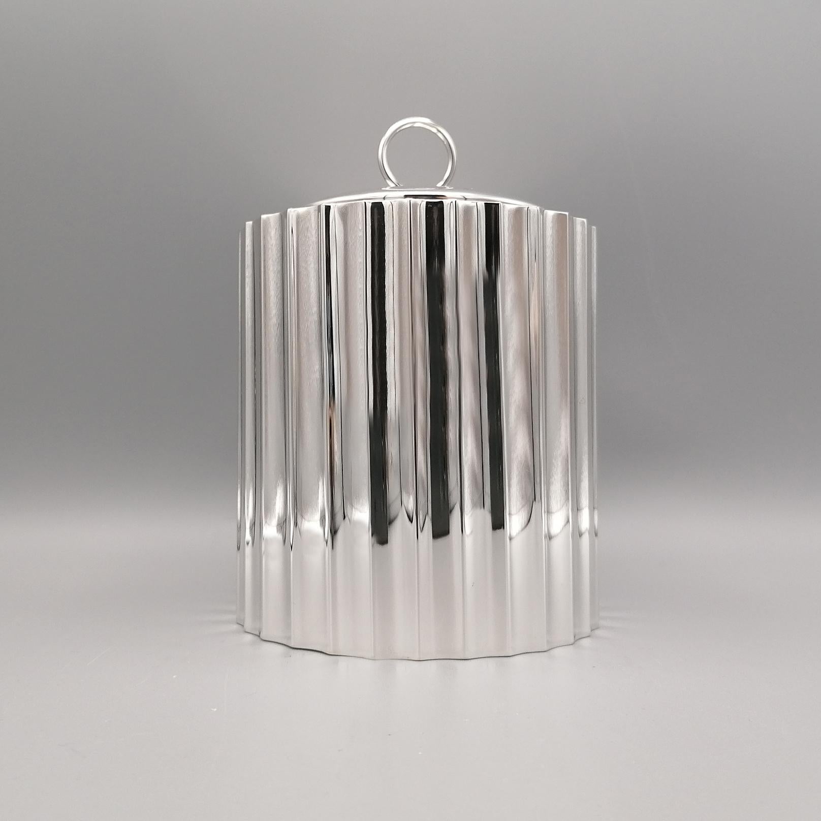 Hand-Crafted 21st Century Italian Sterling Silver Box