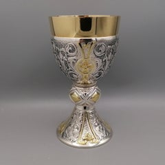 21th Century Italian Sterling Silver Chalice