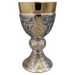 Cáliz italiano de plata de ley del siglo XXI