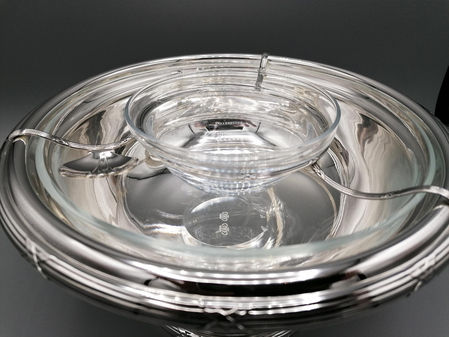 sterling silver caviar bowl