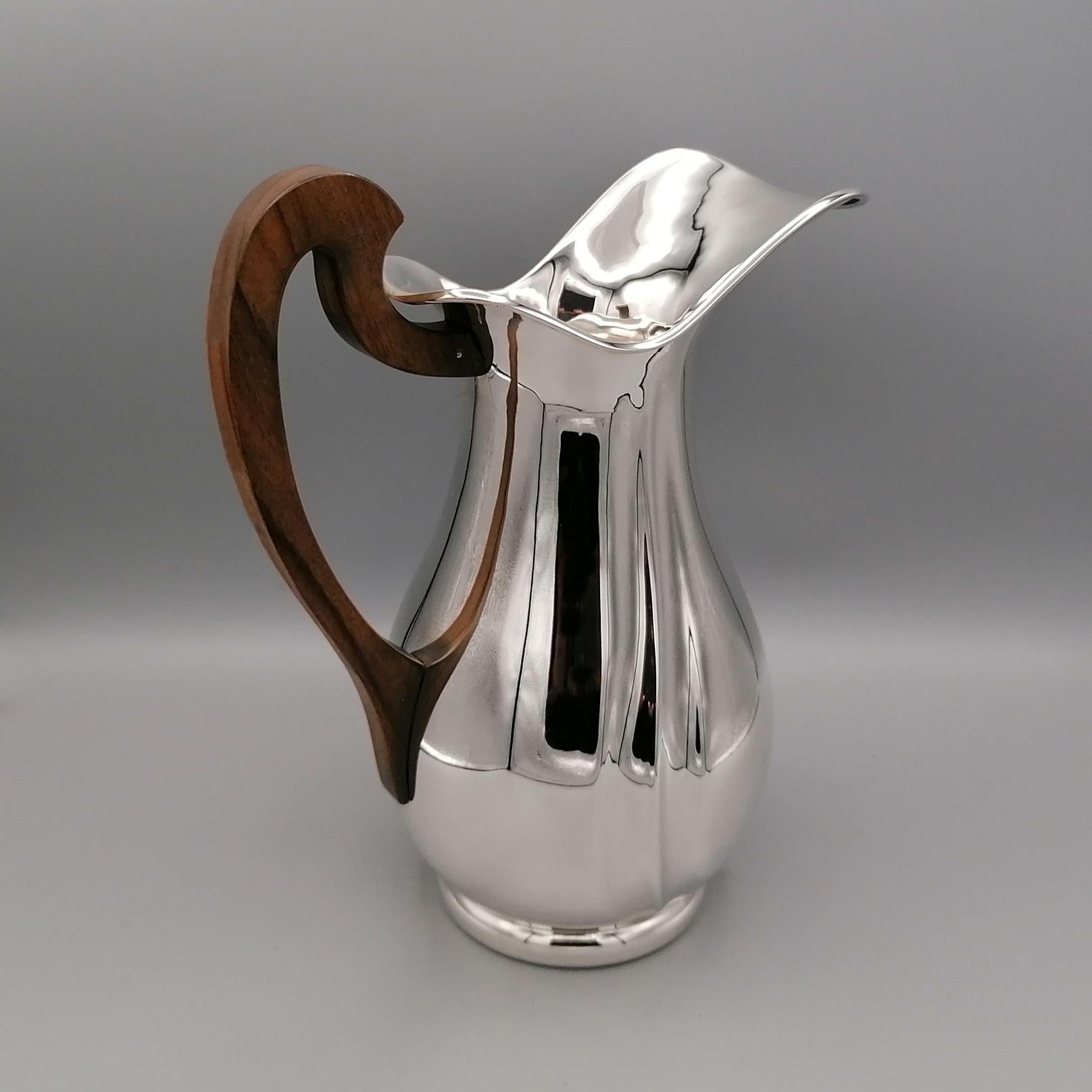 21st Century Italian Sterling Silver Jug In New Condition For Sale In VALENZA, IT
