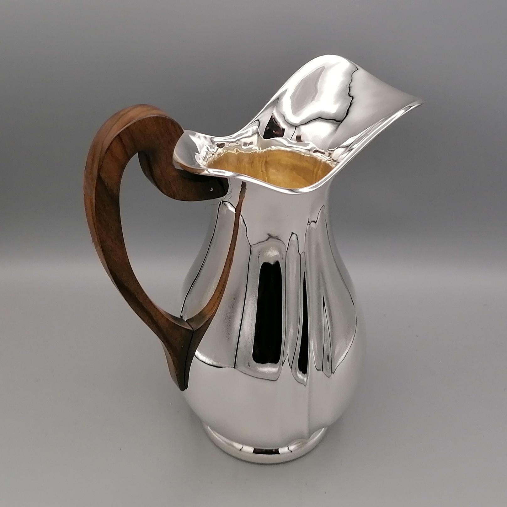 Contemporary 21st Century Italian Sterling Silver Jug For Sale
