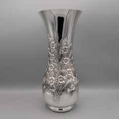 21th Century Italian Sterling Silver Vase