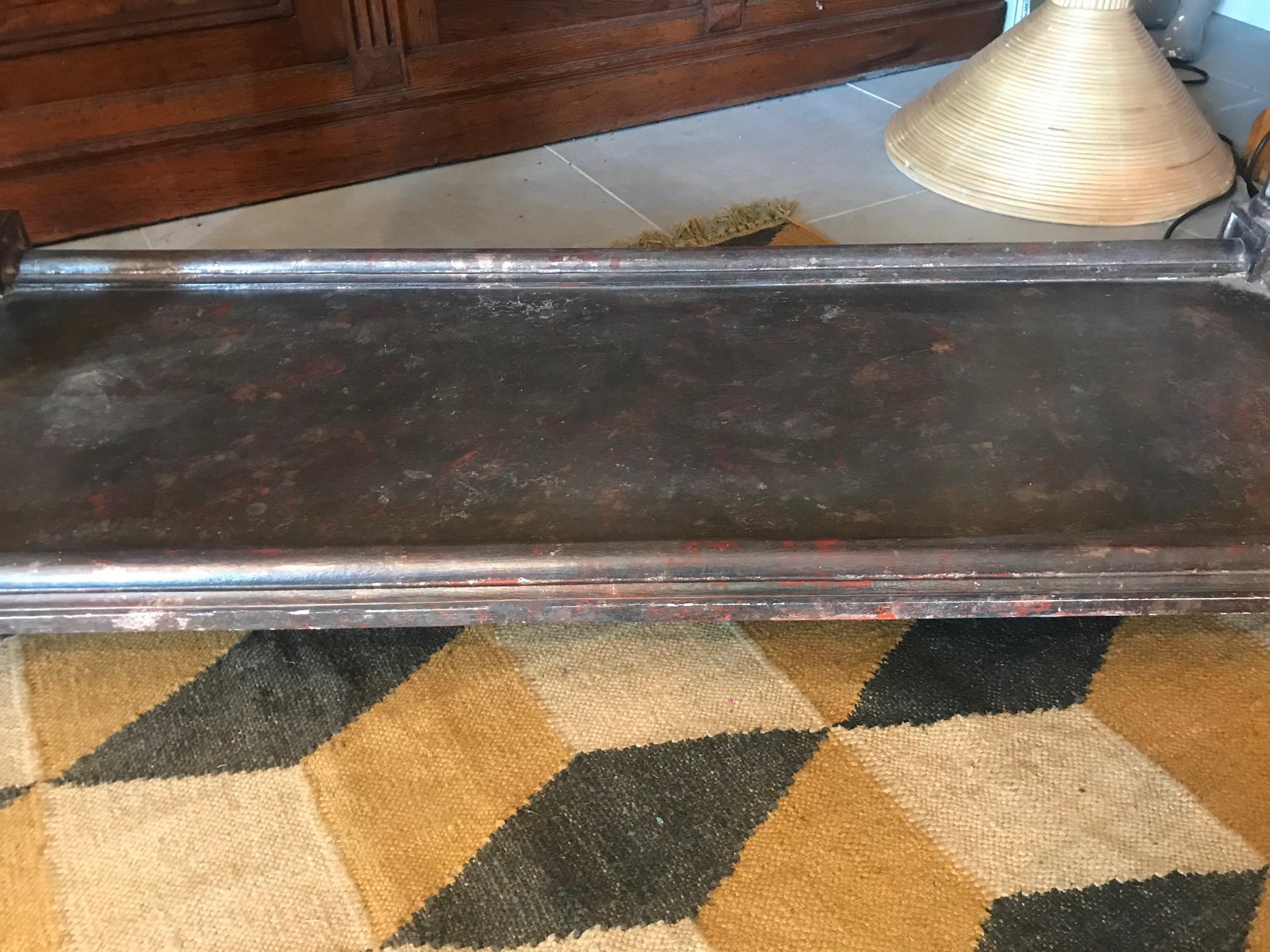 21st Century Italian Wood and Marble Imitation Console Table 5