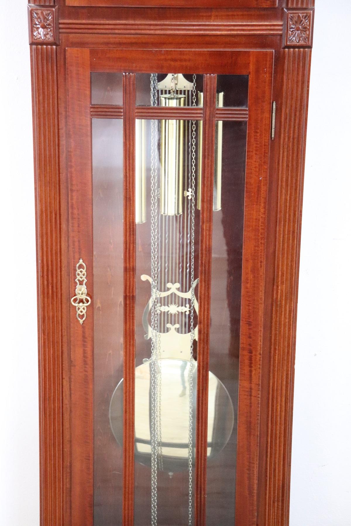 21st Century Longcase Clock or Tall Case Clock German Kieninger Mechanism In Excellent Condition In Casale Monferrato, IT