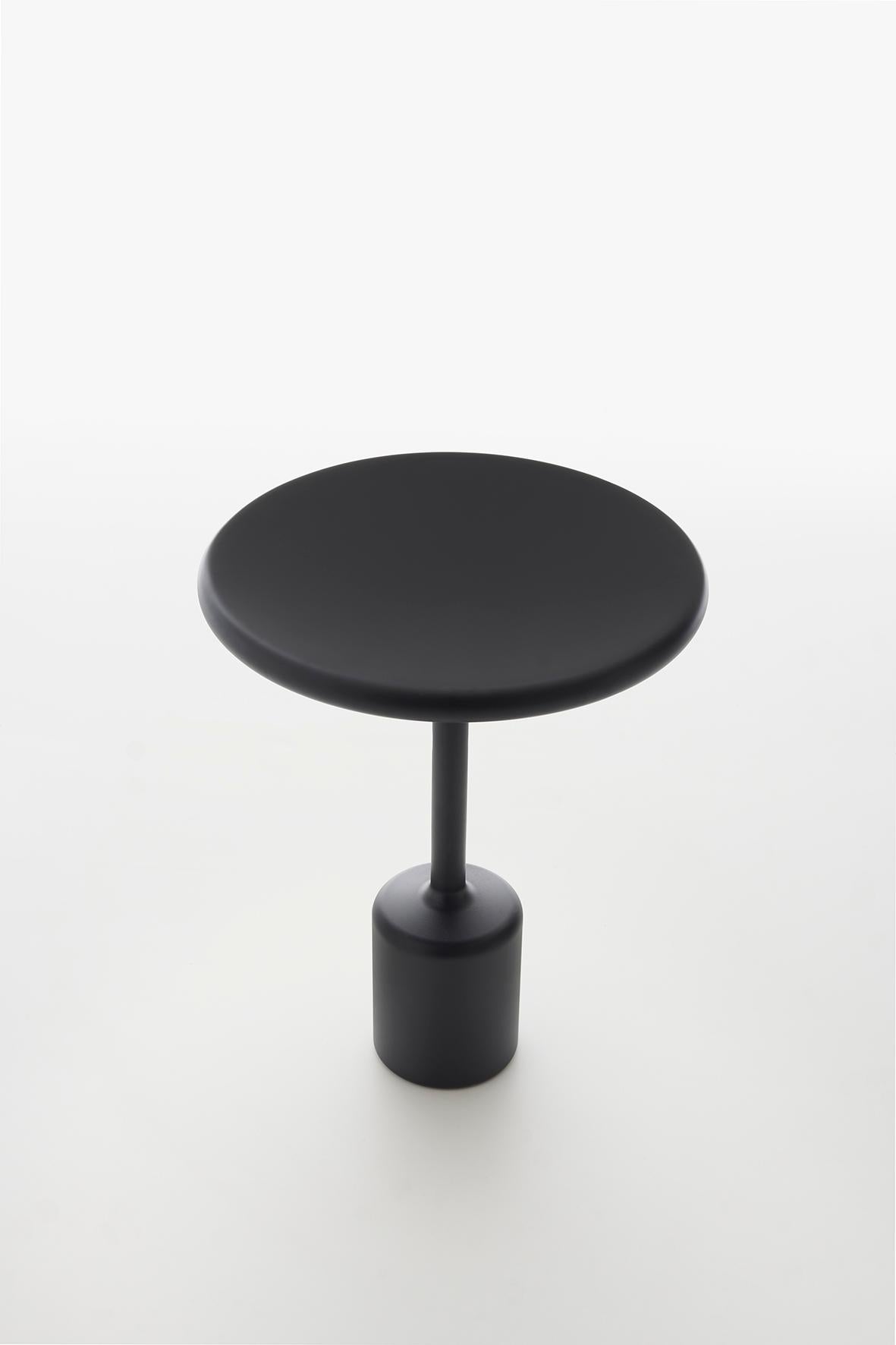 Tavolotto is a set of 3 tables - same look, different proportions. Dide table, center low table, accessory table. Tavolotto appears monolithic, almost as if it were made of a single block, though it is not. It is welded, then polished so perfectly