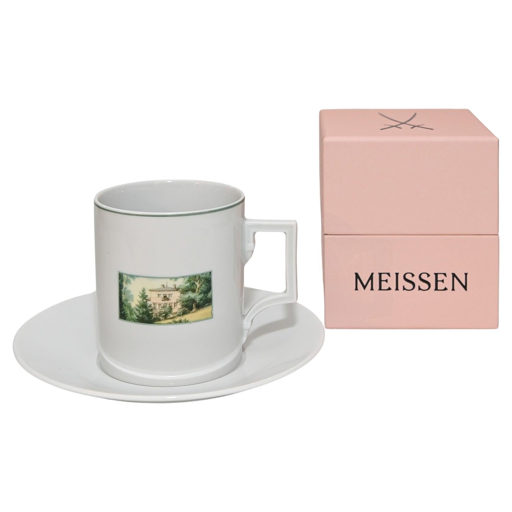 21. Jahrhundert Meissen Porcelain Becher Bayreuth Richard Wagner Fantaisie