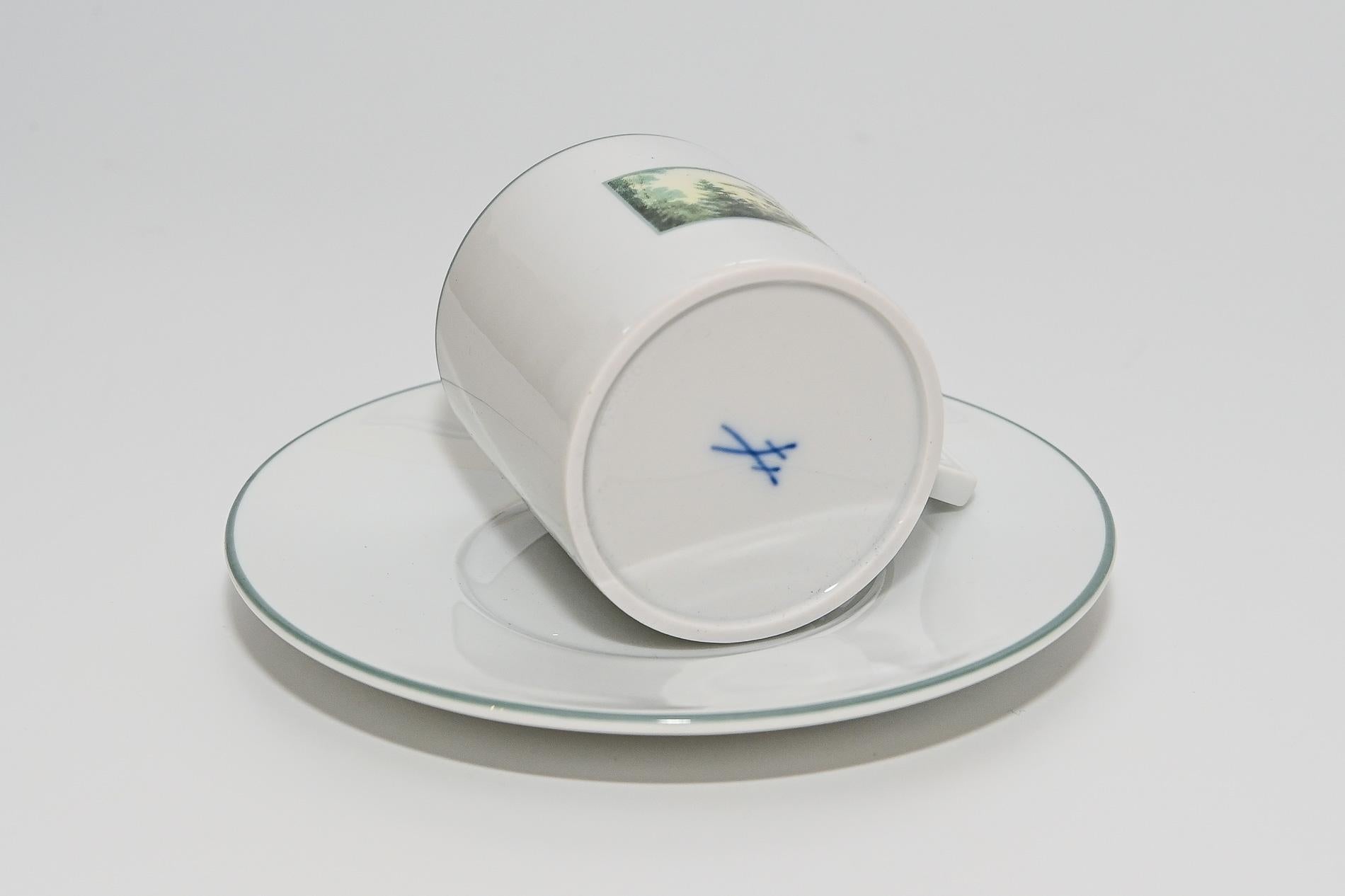 21. Jahrhundert Meissen Porcelain Espressoset richard Wagner Bayreuth Fantaisie im Zustand „Neu“ im Angebot in Epfach, DE