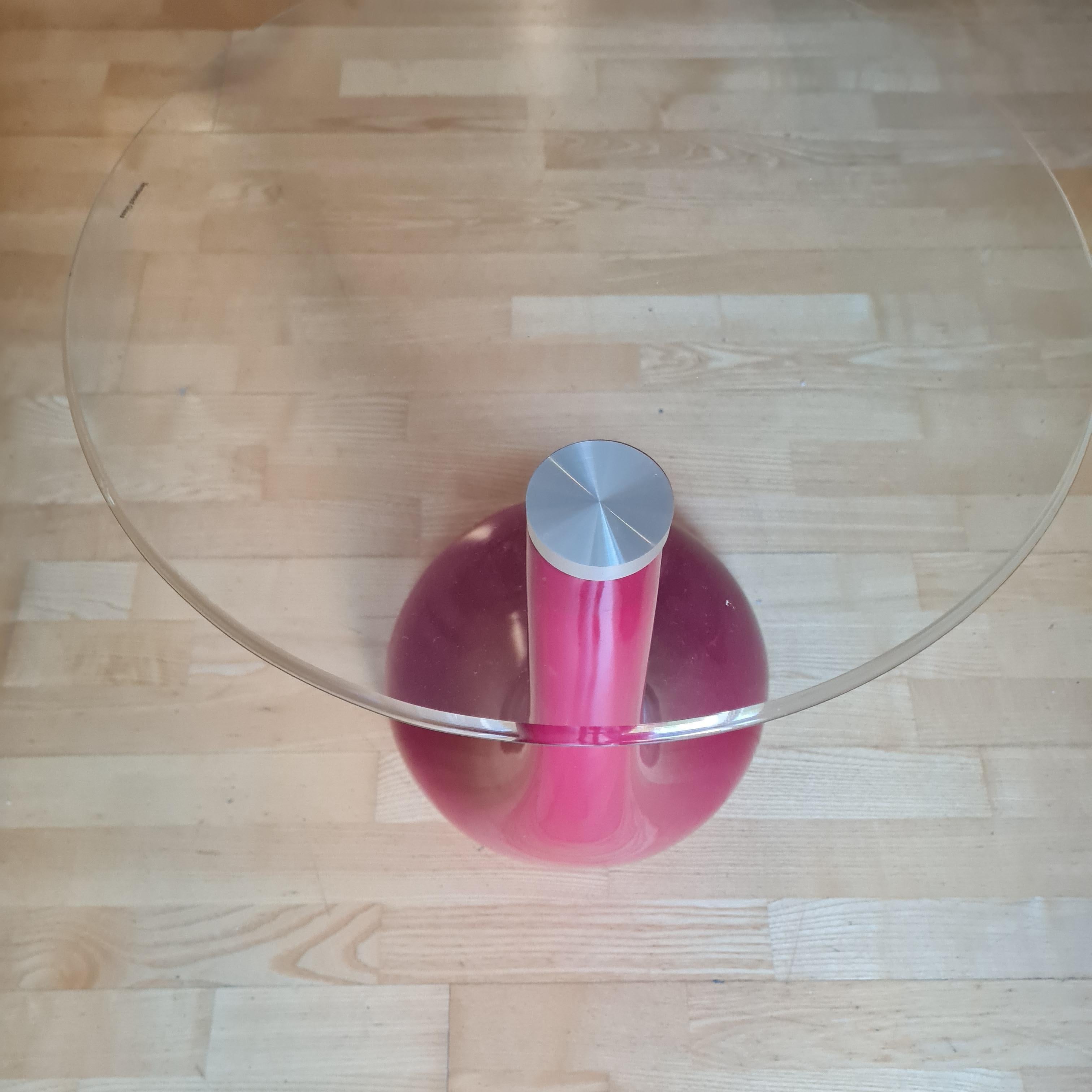 Minimalist 21st Century Modernism Side Table in Colani Style For Sale