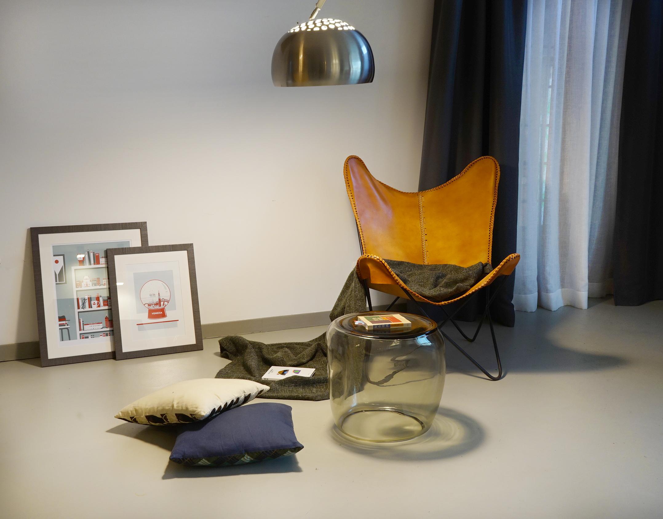 Side Table and Stool, Isola , Murano Blown Glass, Fumè, KANZ, available For Sale 1
