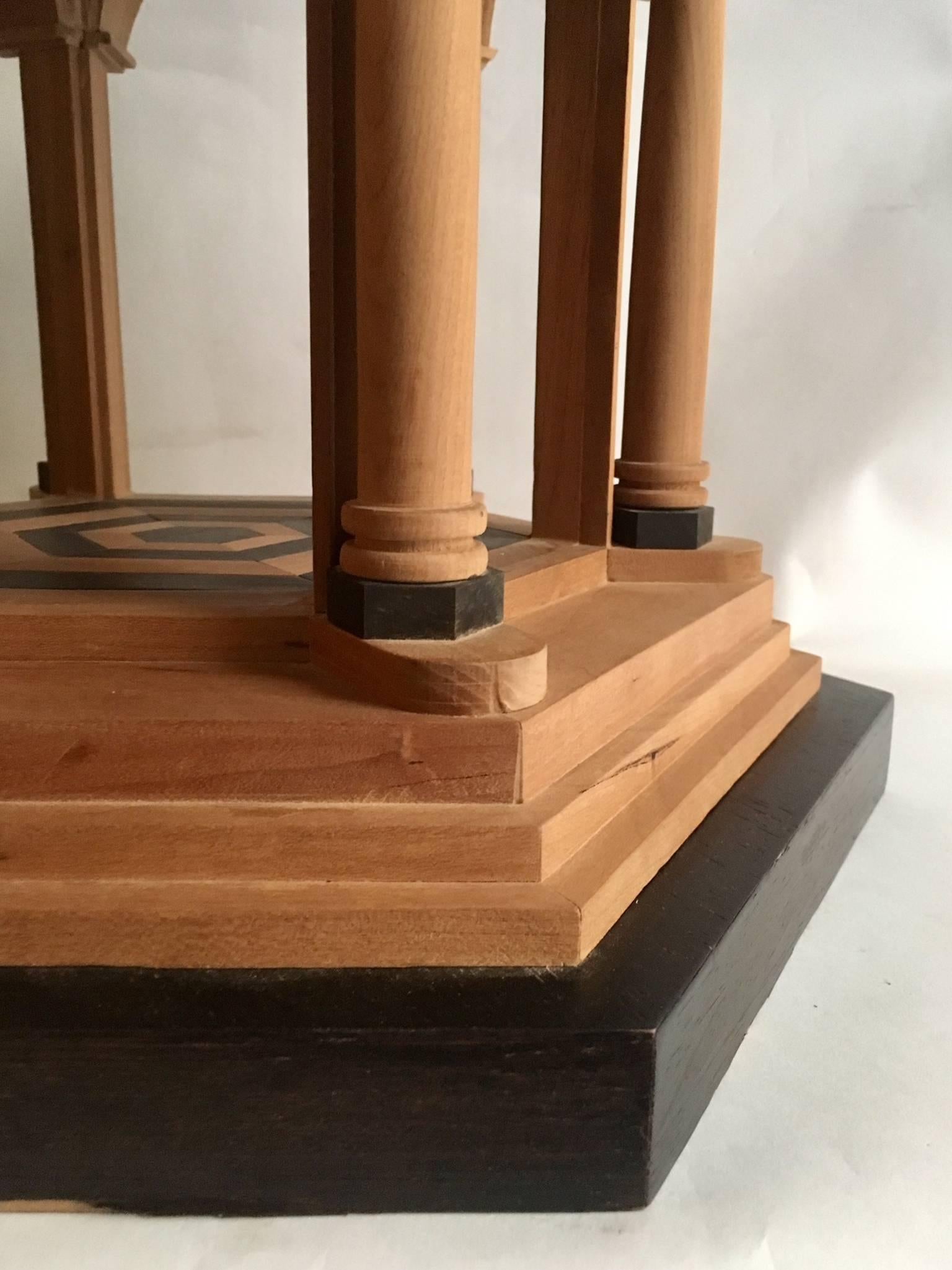 Neoclassical Revival 21th Century Wooden Neoclassical Architectural Model