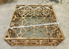 21th Century Wooden Honeycomb Coffee Table/ Couch Table, Java 2025