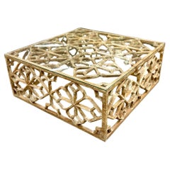 21th Century Wooden Honeycomb Coffee Table/ Couch Table, Java 2025