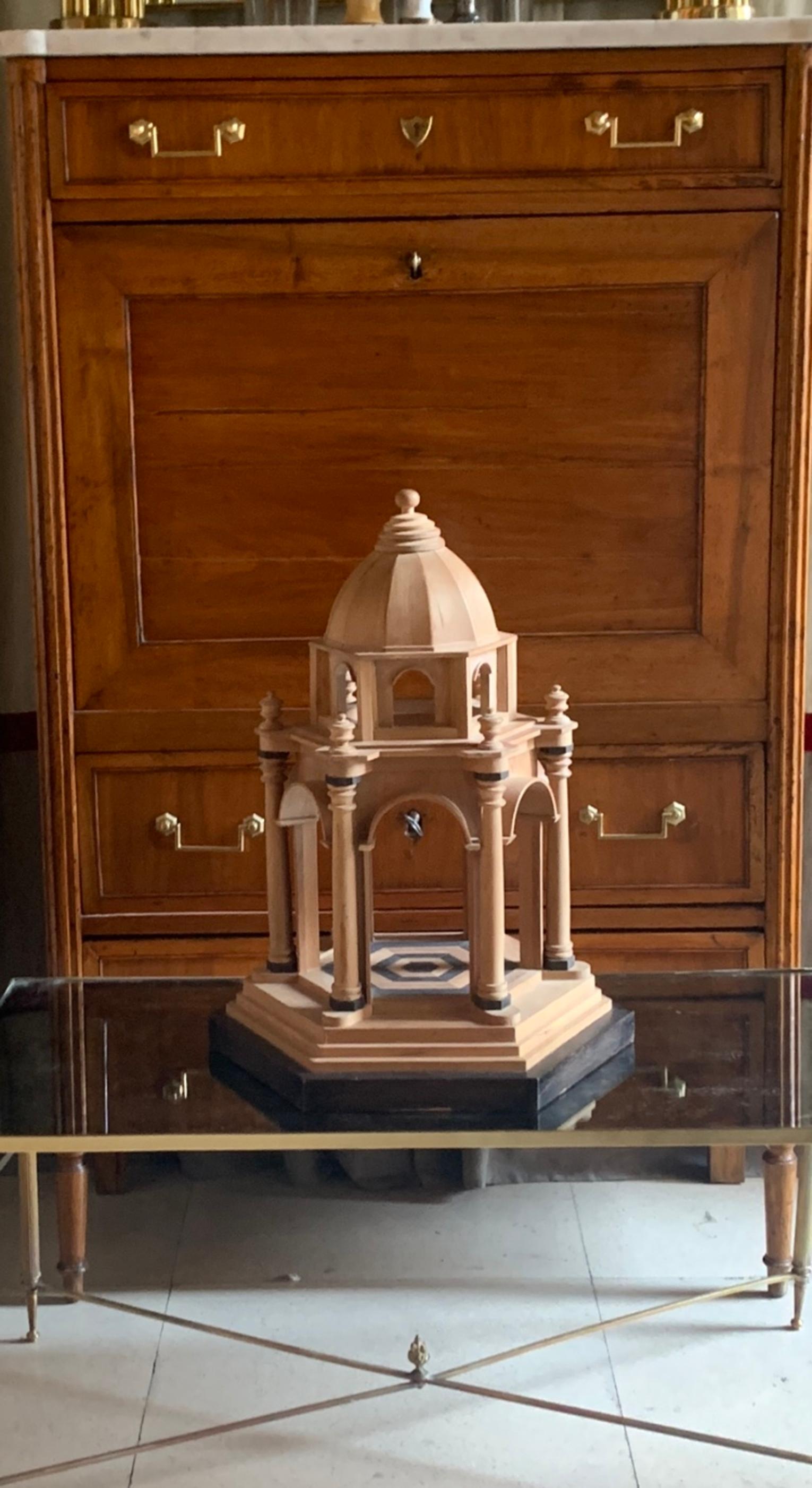 21th Century Wooden Neoclassical Architectural Model 1