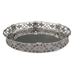 21ème siècle Panier Italien en Argent Sterling, Plateau