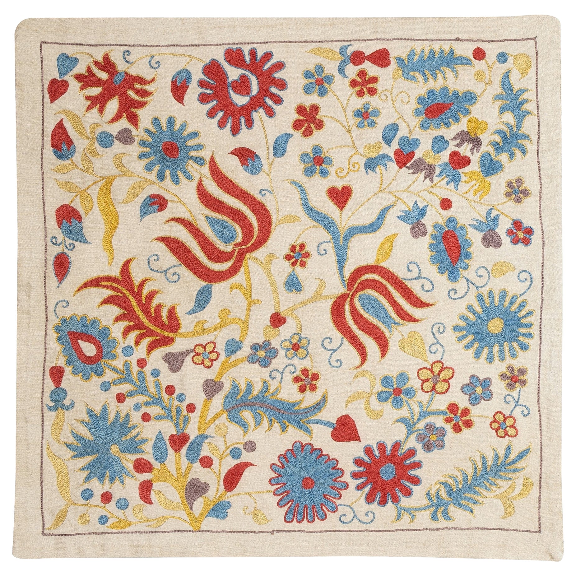 21"x21" Couvercle de coussin moderne en soie Oreiller brodé. New Throw Pillow (oreiller)