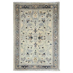 2'1 "x3' James White Alfombra anudada a mano 100% lana afgana Seeripe Heris Design